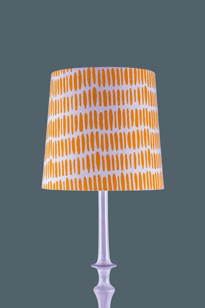 LAMPSHADES Kyoto Medium Taper Lampshade (Orange And White)