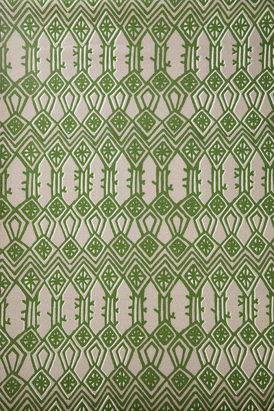 SWATCHES Arka Stem Green Printed Upholstery Fabric Swatch