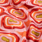 Landfall Ogee Mineral Red Printed Upholstery Fabric