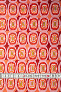 PRINT & PATTERN UPHOLSTERY FABRICS Landfall Ogee Mineral Red Printed Upholstery Fabric