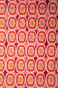 PRINT & PATTERN UPHOLSTERY FABRICS Landfall Ogee Mineral Red Printed Upholstery Fabric