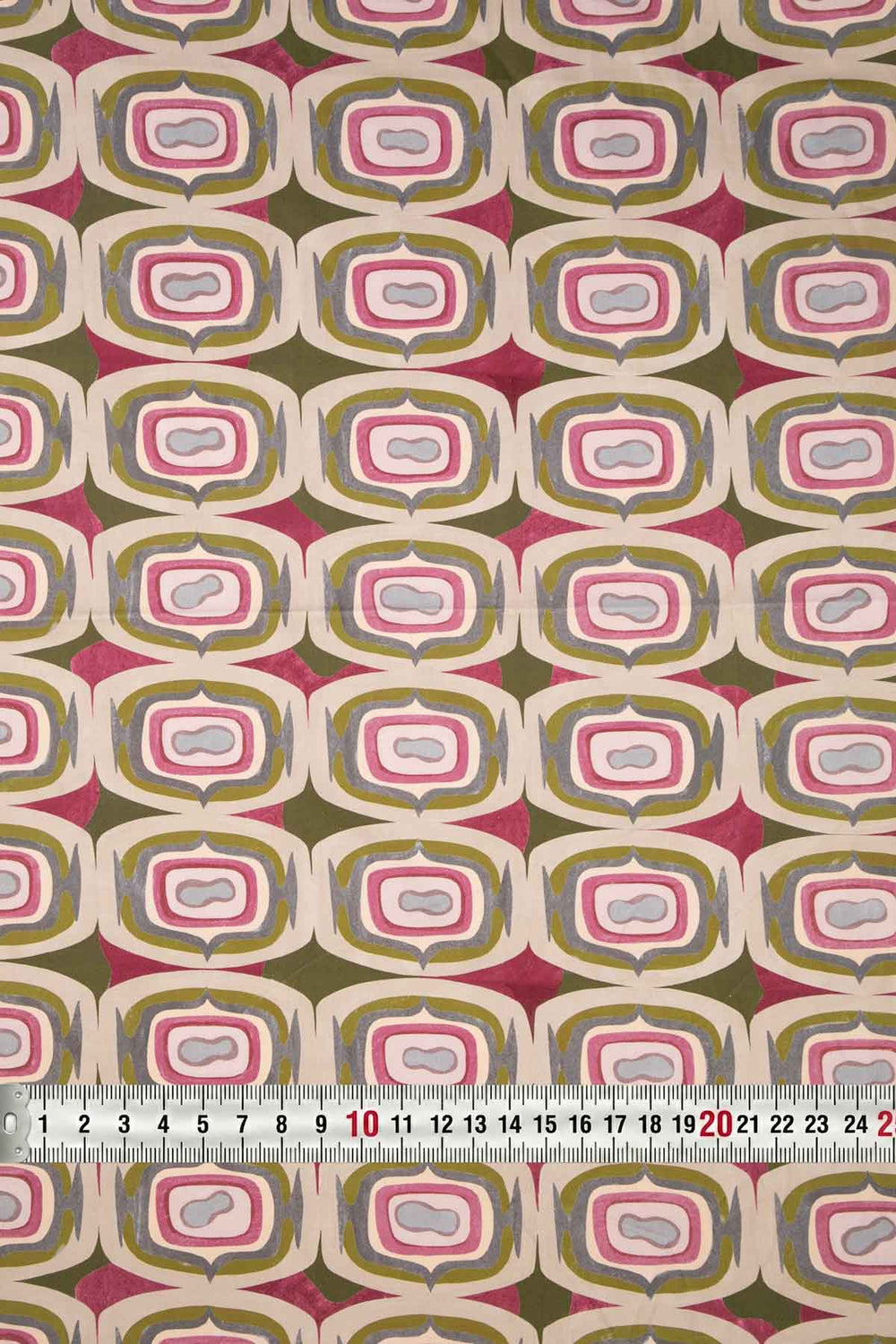 PRINT & PATTERN UPHOLSTERY FABRICS Landfall Ogee Mineral Green Printed Upholstery Fabric