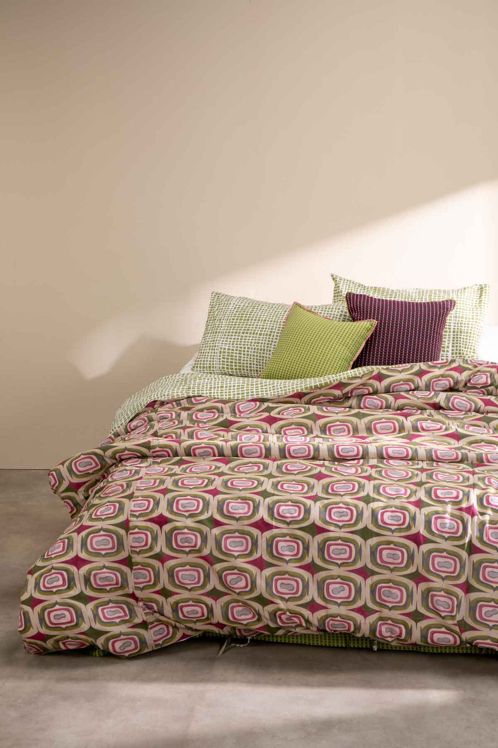 Landfall Ogee Mineral Green Duvet Cover