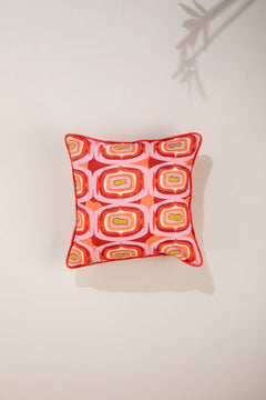 Landfall Ogee Mineral Red Cushion Cover (41 X 41 Cm)