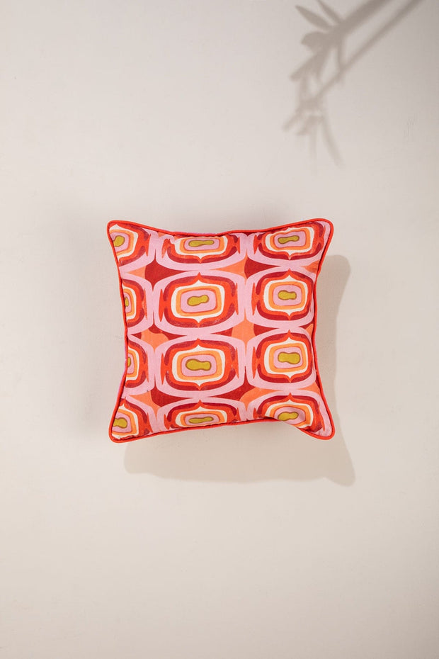 PRINT & PATTERN CUSHIONS Landfall Ogee Mineral Red Cushion Cover (41 X 41 Cm)