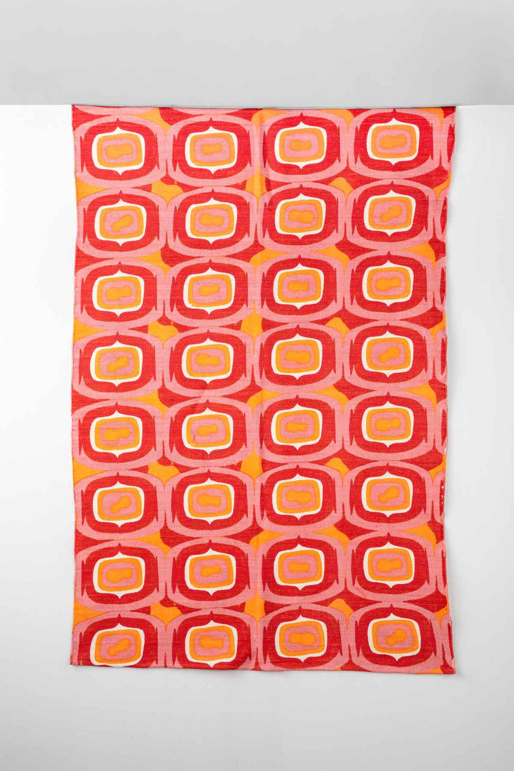 PRINT & PATTERN RUGS Landfall Ogee Printed Rug (Mineral Red)