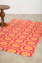 Landfall Ogee Printed Rug (Mineral Red)