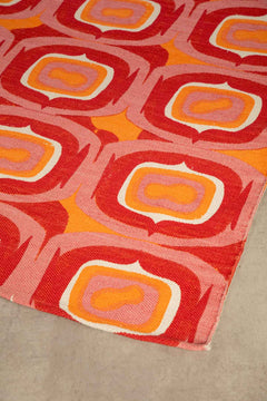 PRINT & PATTERN RUGS Landfall Ogee Printed Rug (Mineral Red)