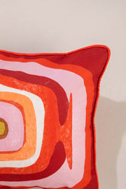 PRINT & PATTERN CUSHIONS Landfall Ogee Mineral Red Cushion Cover (36 X 51 Cm)