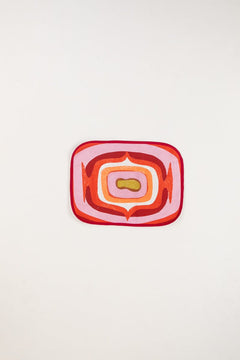 TABLE MATS Landfall Ogee Mineral Red Table Mat (Set Of 4)