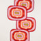 Landfall Ogee Mineral Red Table Mat (Set Of 4)