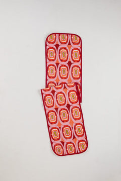 Landfall Ogee Mineral Red Table Runner