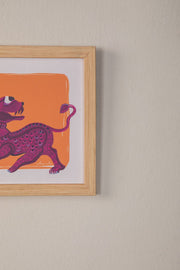 WALL ACCENTS Leo Valiant Ruler Wall Art (Orange)