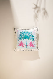 PRINT & PATTERN CUSHIONS Libra Balance Seeker  Sky Blue Cushion Cover (41 Cm X 41 Cm)