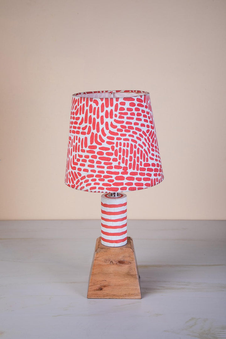 TABLE LAMPS Lighthouse  Red Stripe Table Lamp