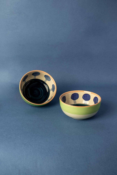 BOWLS Luna Blue Ceramic One Meal Bowl