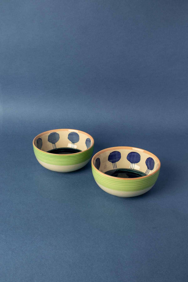 BOWLS Luna Blue Ceramic One Meal Bowl