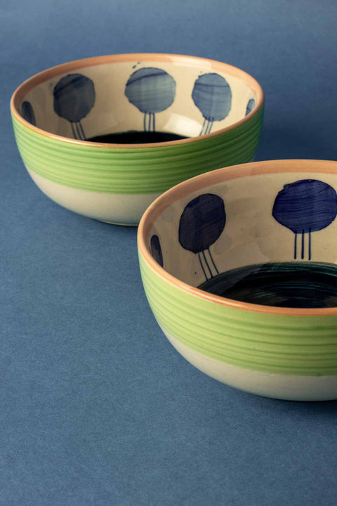 BOWLS Luna Blue Ceramic One Meal Bowl