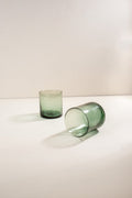 DRINKING GLASSES Lush Forest Green Cocktail Glass (Set Of 2)