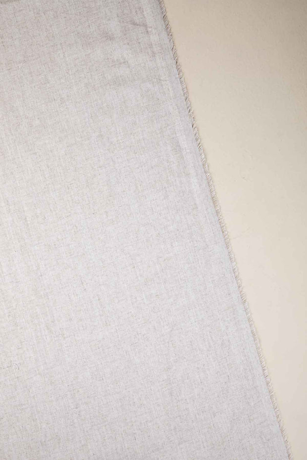 SOLID & TEXTURED UPHOLSTERY FABRICS Lustre Linen Ecru Solid Upholstery Fabric