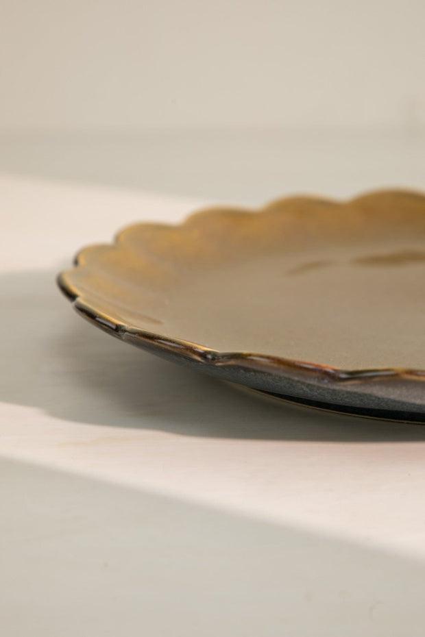 10000017849 MAGNOLIA DINNER PLATE OLIVE GREEN