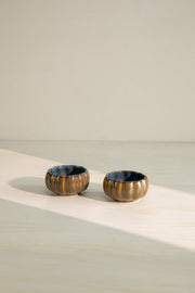 10000017853 MAGNOLIA FLOWER BOWL (SET OF 2) OLIVE GREEN