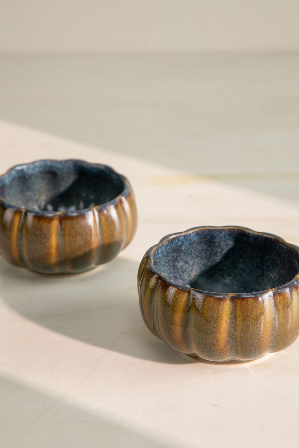 10000017853 MAGNOLIA FLOWER BOWL (SET OF 2) OLIVE GREEN