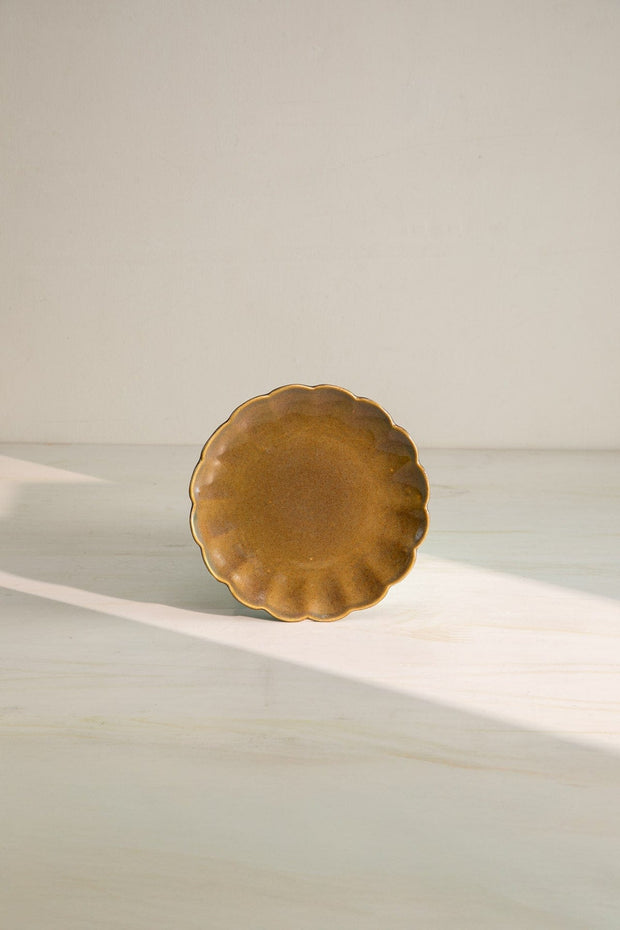 10000017850 MAGNOLIA SIDE PLATE OLIVE GREEN