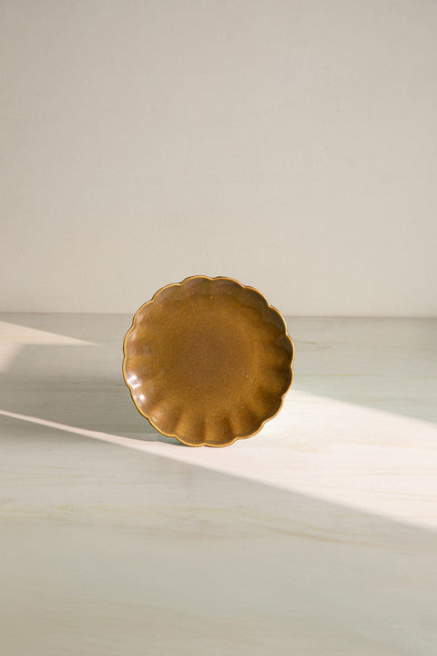 10000017850 MAGNOLIA SIDE PLATE OLIVE GREEN