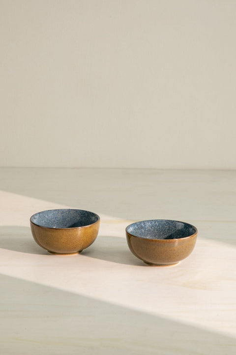 BOWLS Magnolia Ceramic Katori (Set Of 2)
