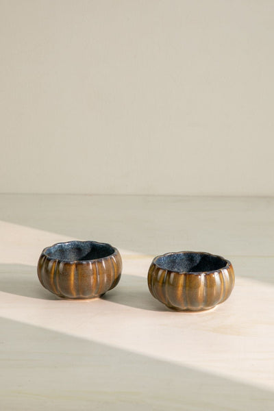 BOWLS Magnolia Ceramic Nut Bowl (Set Of 2)