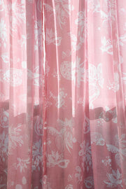 CURTAINS Mahua Pink Window Curtain In Sheer Fabric