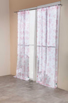 Mahua White Window Curtain In Sheer Fabric