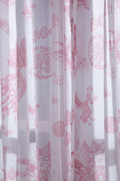 CURTAINS Mahua White Window Curtain In Sheer Fabric