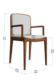 DINING CHAIRS Malabar Upholstered Teak Wood Chair