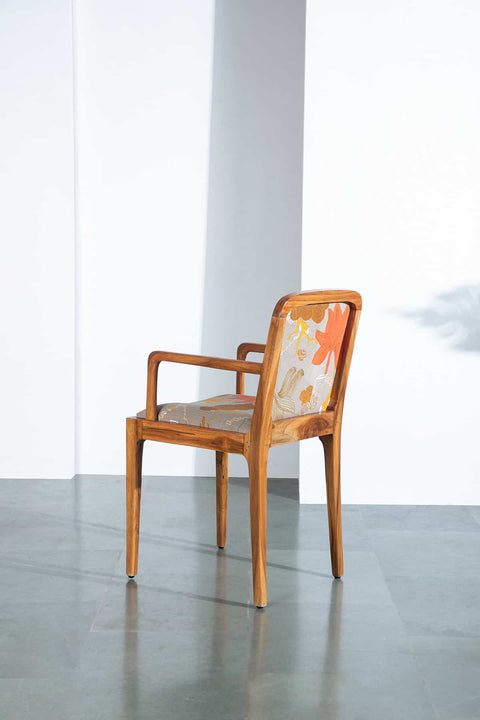 DINING CHAIRS Malabar Upholstered Teak Wood Chair