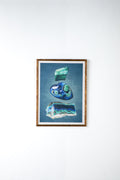 WALL ACCENTS Malachite Wave Wall Art (Emerald Green)