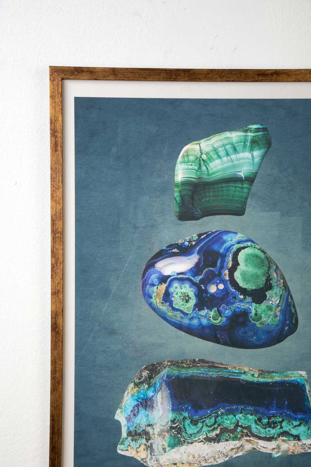 WALL ACCENTS Malachite Wave Wall Art (Emerald Green)