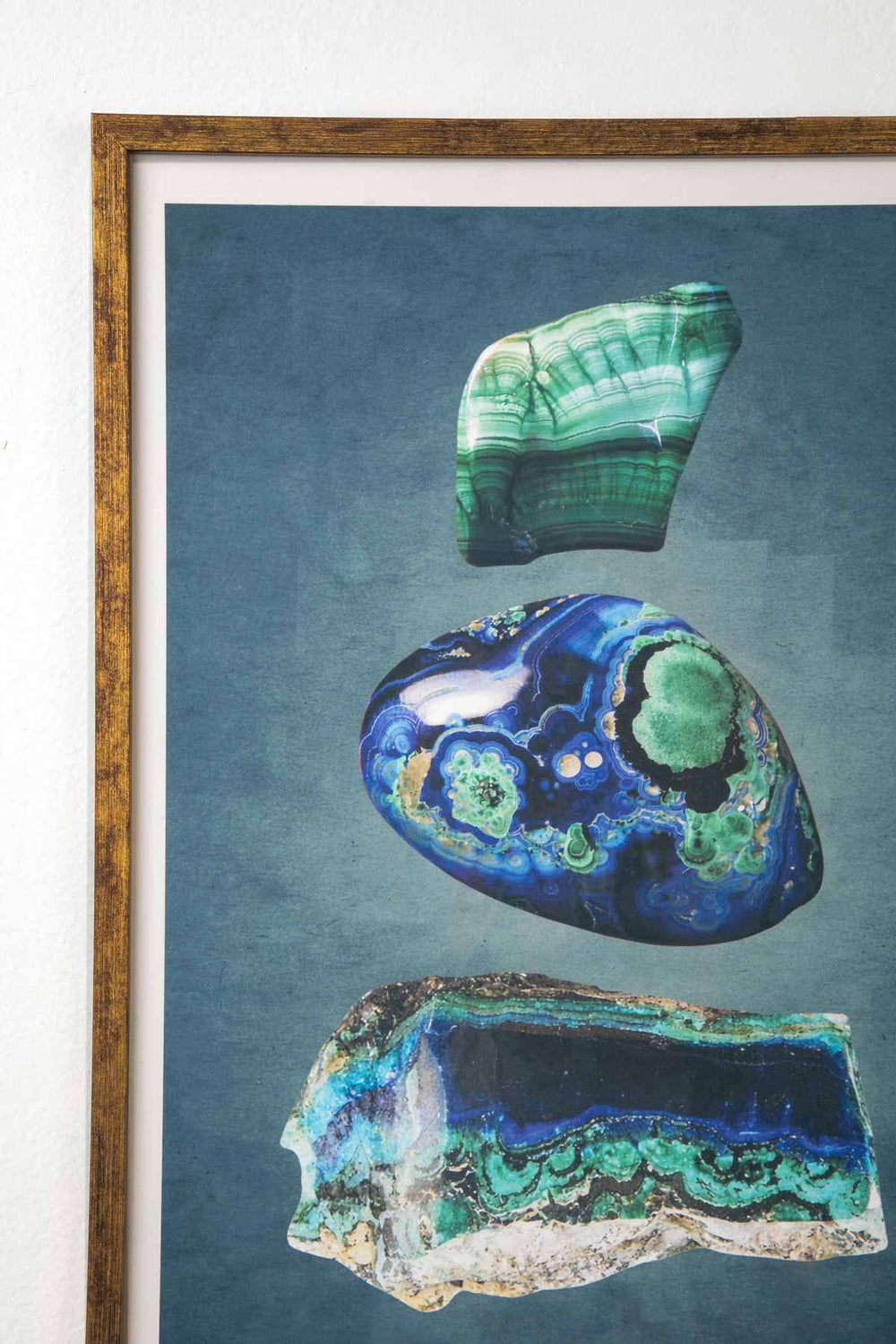 WALL ACCENTS Malachite Wave Wall Art (Emerald Green)