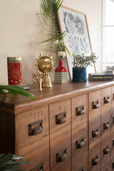 CHEST OF DRAWERS Mandvi Recycled Wood Chest Of Drawers