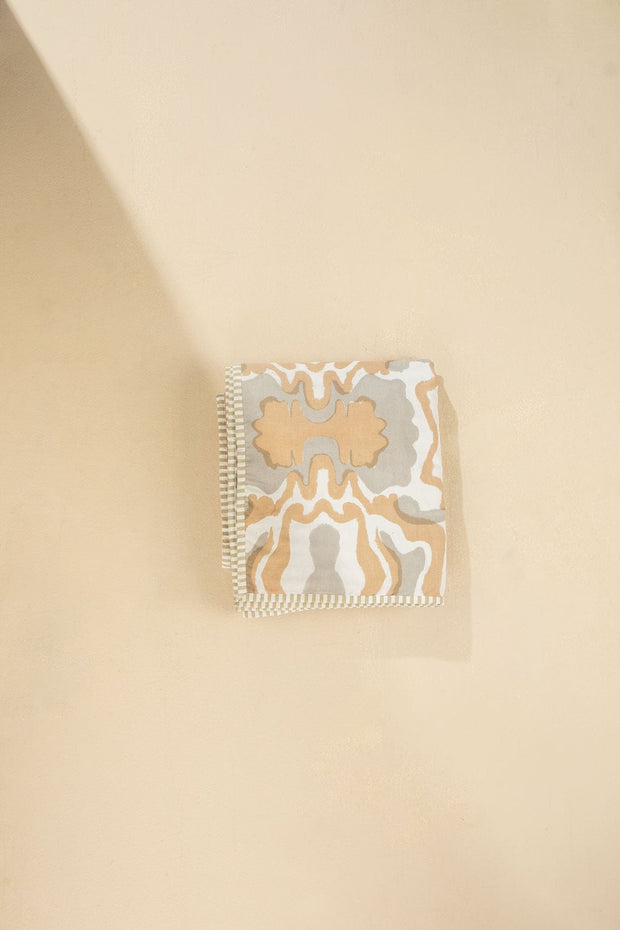 PRINT & PATTERN DOHARS Mansara Dohar (Beige Grey)