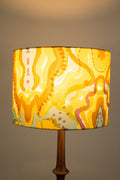 LAMPSHADES Mansara Large Drum Lampshade (Turmeric Yellow)