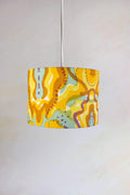 PENDANT LAMPS Mansara Large Drum Pendant (Turmeric Yellow)