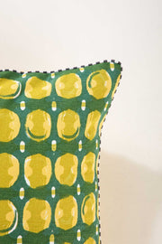 PRINT & PATTERN CUSHIONS Marica Green Pepper Cushion Cover (46 Cm X 46 Cm)
