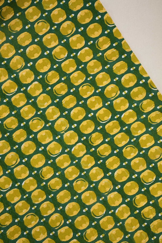 PRINT & PATTERN UPHOLSTERY FABRICS Marica Printed Upholstery Fabric (Green Pepper )