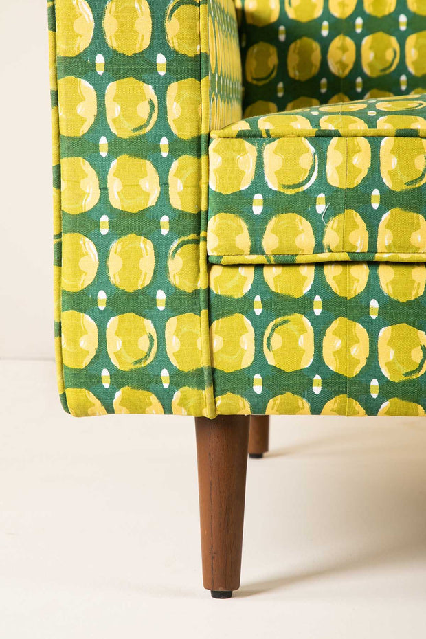 PRINT & PATTERN UPHOLSTERY FABRICS Marica Printed Upholstery Fabric (Green Pepper)