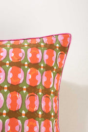 PRINT & PATTERN CUSHIONS Marica Red Pepper Cushion Cover (30 Cm X 60 Cm)