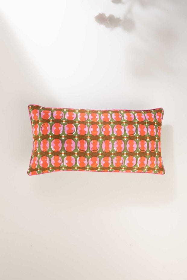 PRINT & PATTERN CUSHIONS Marica Red Pepper Cushion Cover (30 Cm X 60 Cm)