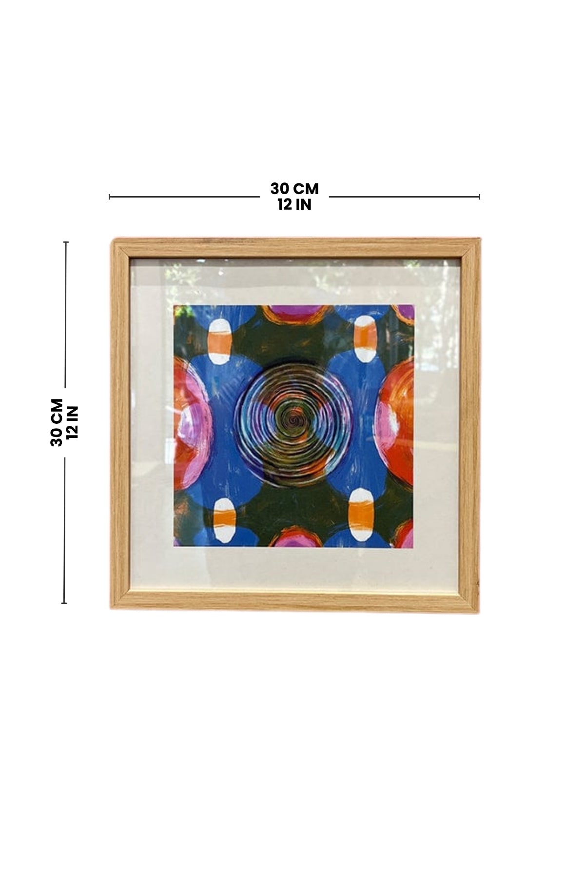 WALL ACCENTS Marica Graphic Wall Art (Swirl Blue)