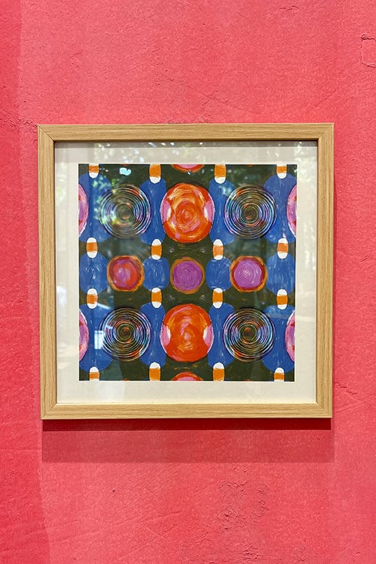 WALL ACCENTS Marica Graphic Wall Art (Swirl Blue)